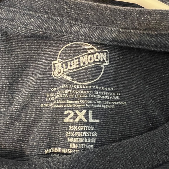 Blue Moon 2XL t-shirt blue - Picture 2 of 4
